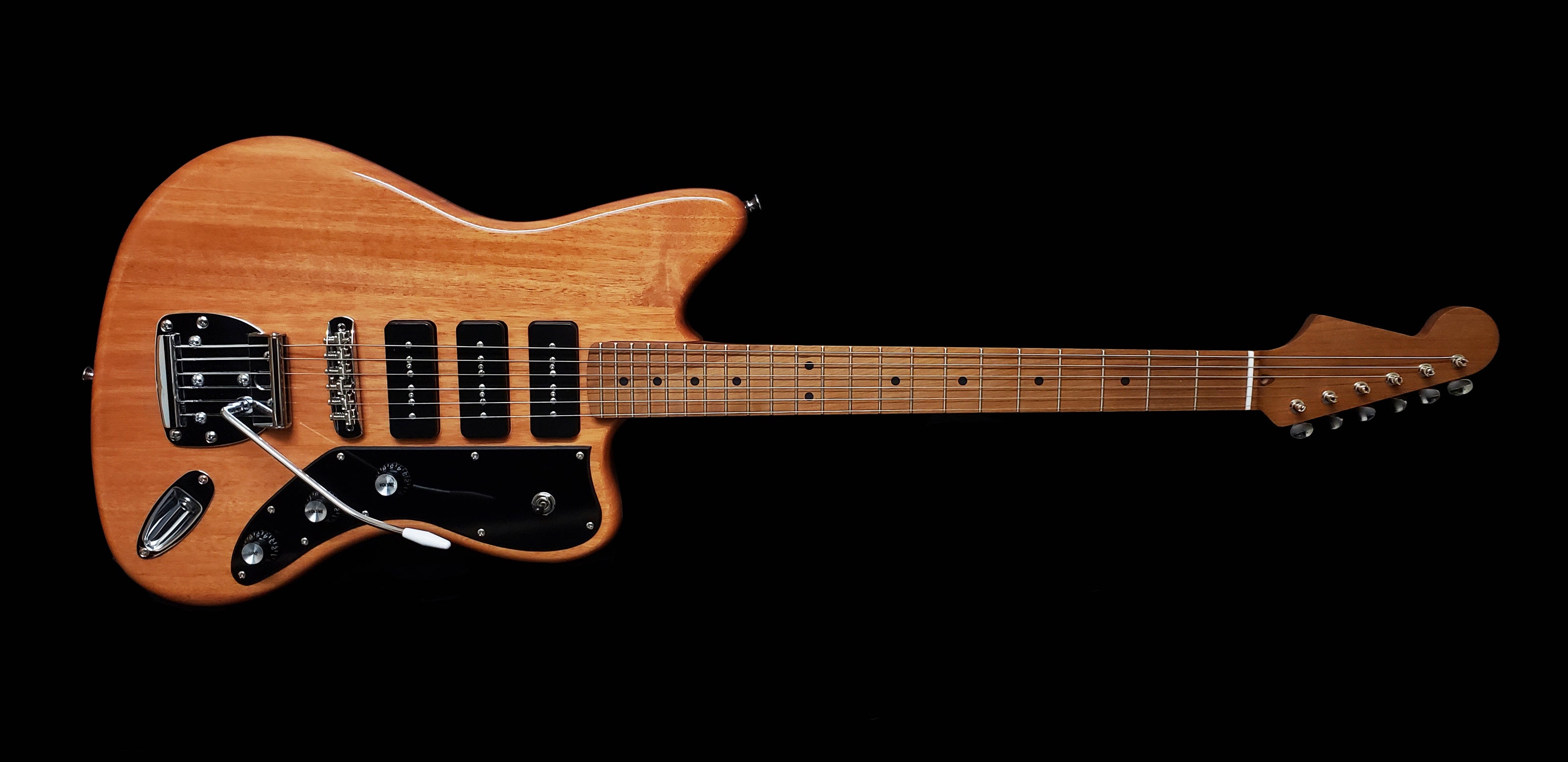 Tone Bakery Jazzbird Warmoth Roasted Neck & Seymour Duncan Pickups - Natural