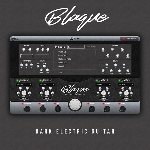 New Nation Blaque Dark Electric Guitar Plugin