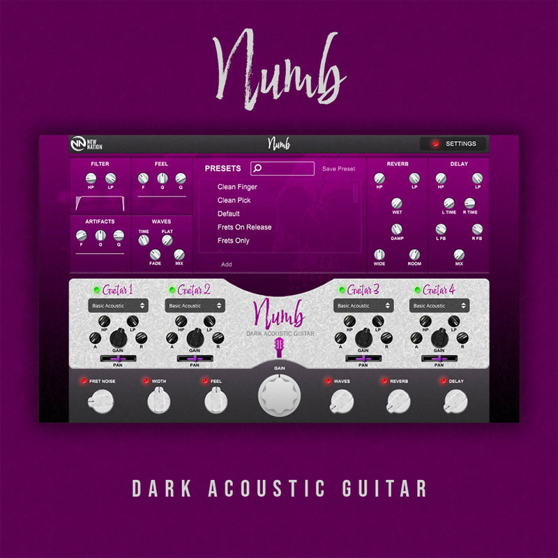 New Nation Numb Dark Acoustic Guitar Plugin