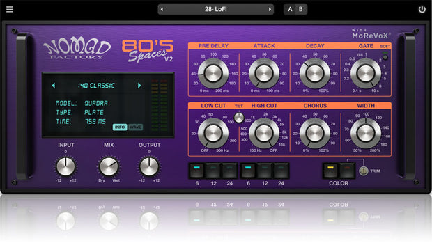 Nomad Factory 80's Spaces V2 Reverb Plugin