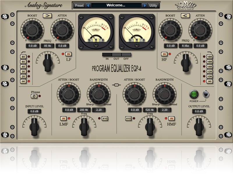 Nomad Factory ASP Program Equalizer Plugin