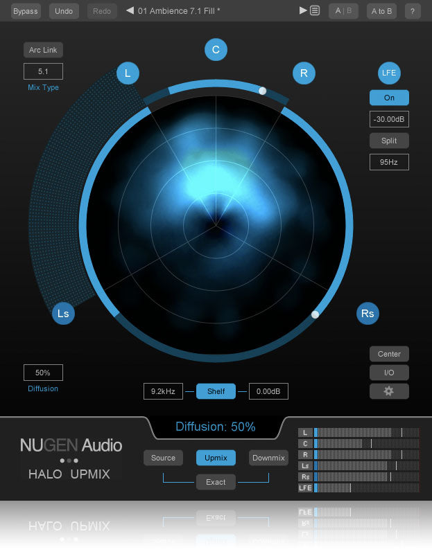 NuGen Audio Halo Upmix Stereo to Surround Plugin