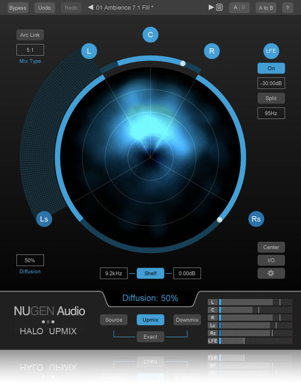 NuGen Audio Halo Upmix Stereo to Surround Plugin