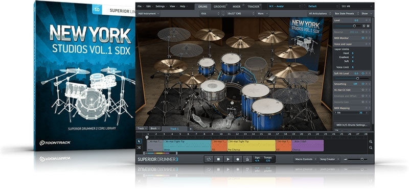 Toontrack New York Studios SDX Vol.1