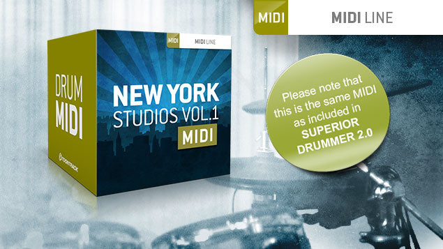 Toontrack New York Studios Vol. 1 MIDI