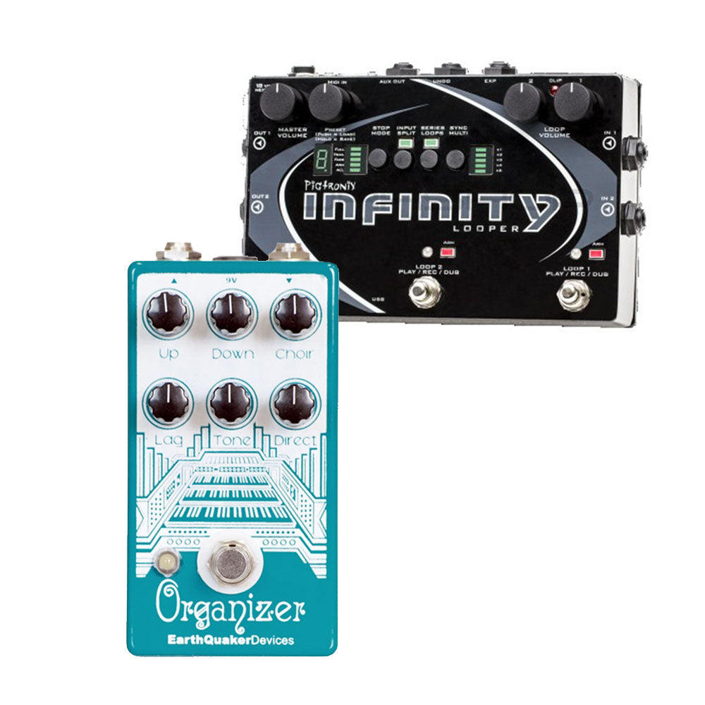 Pigtronix Infinity Looper + EarthQuaker Organizer Pedal Combo