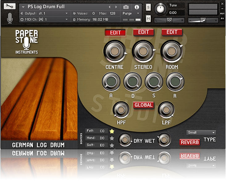 Paper Stone Instruments German Log Drum Kontakt Library