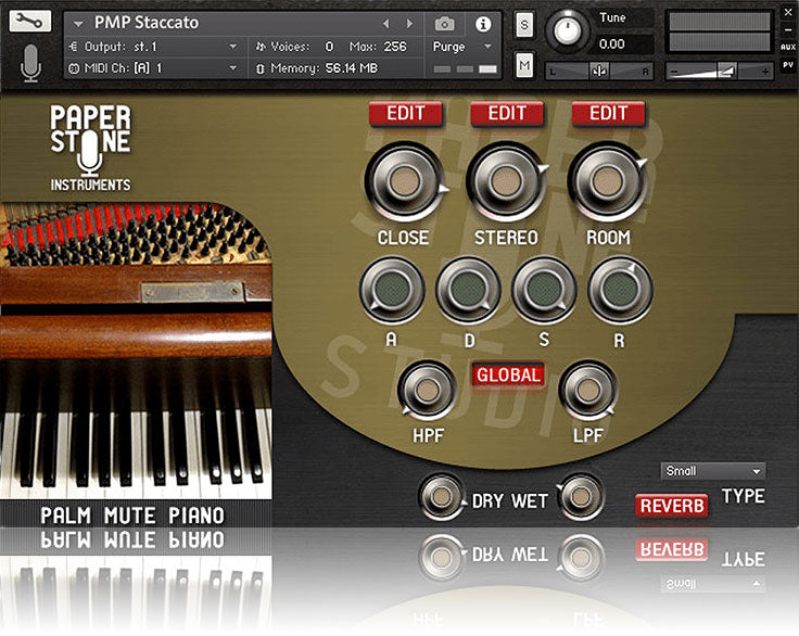 Paper Stone Instruments Palm Mute Piano Kontakt Library