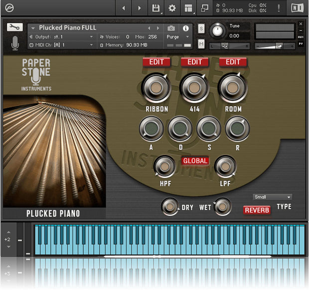 Paper Stone Instruments Plucked Piano Kontakt Library
