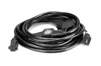 Hosa PDX-225 Power Distribution Cord, 3 x NEMA 5-15R to NEMA 5-15P, 25 ft