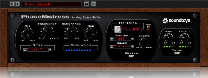 Soundtoys PhaseMistress Analog Phase Shifter