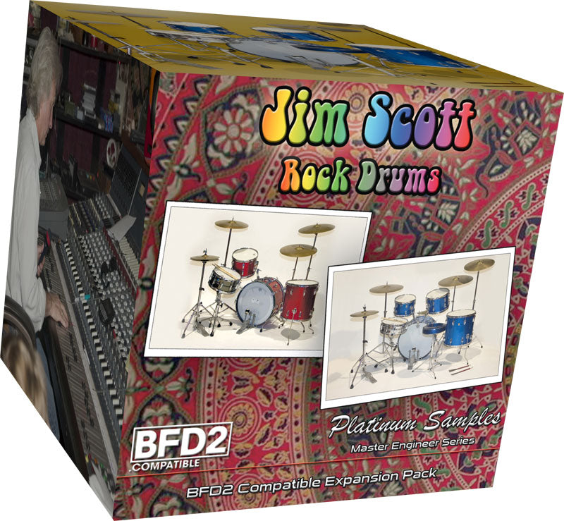 Platinum Samples Jim Scott Rock Drums Vol.1 for BFD
