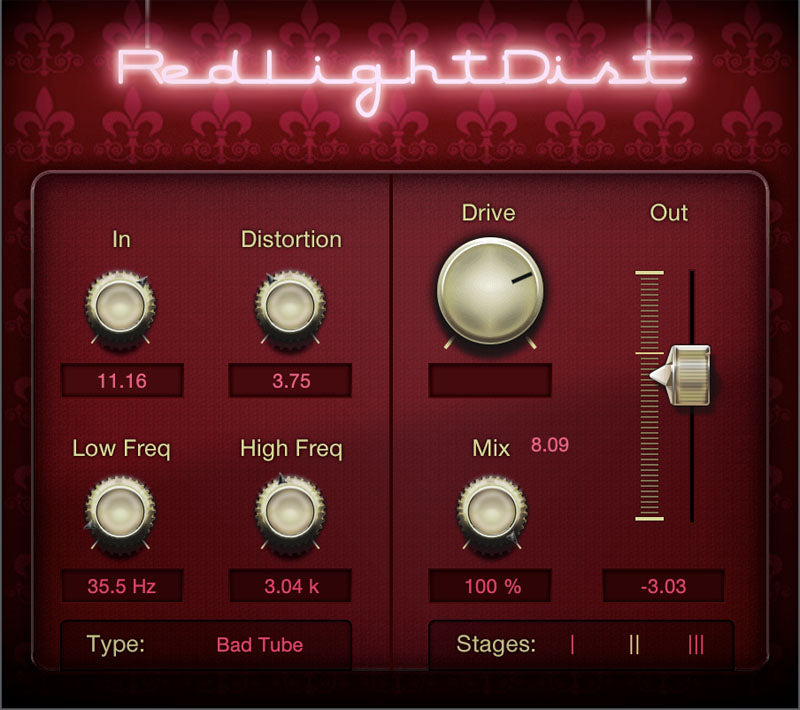 Presonus Red Light Distortion Plugin