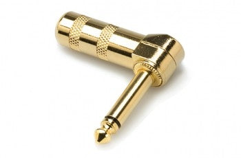 Hosa PRG-370AU-BULK Connector, Right-angle 1/4 in TS, Gold-plated
