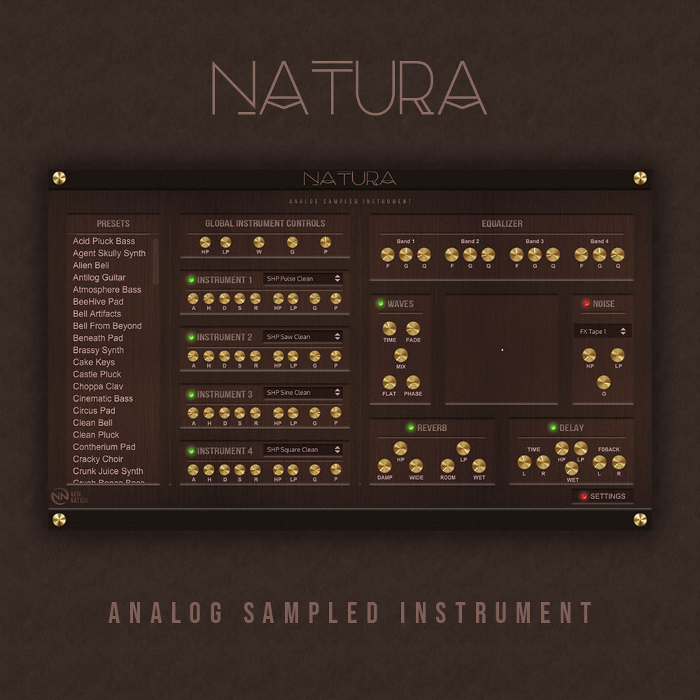 New Nation Natura Analog Sampled Instrument Plugin