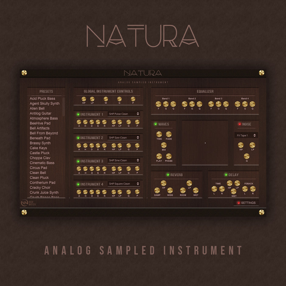 New Nation Natura Analog Sampled Instrument Plugin