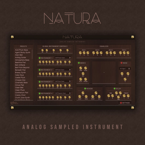 New Nation Natura Analog Sampled Instrument Plugin