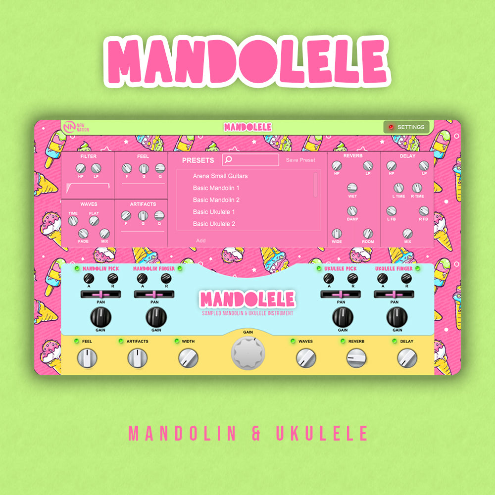 New Nation Mandolele Mandolin & Ukulele Plugin
