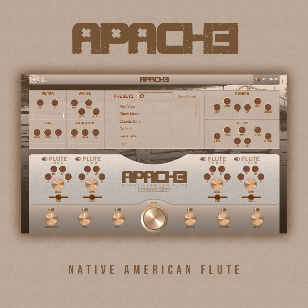 New Nation Apache Native American Flute Plugin