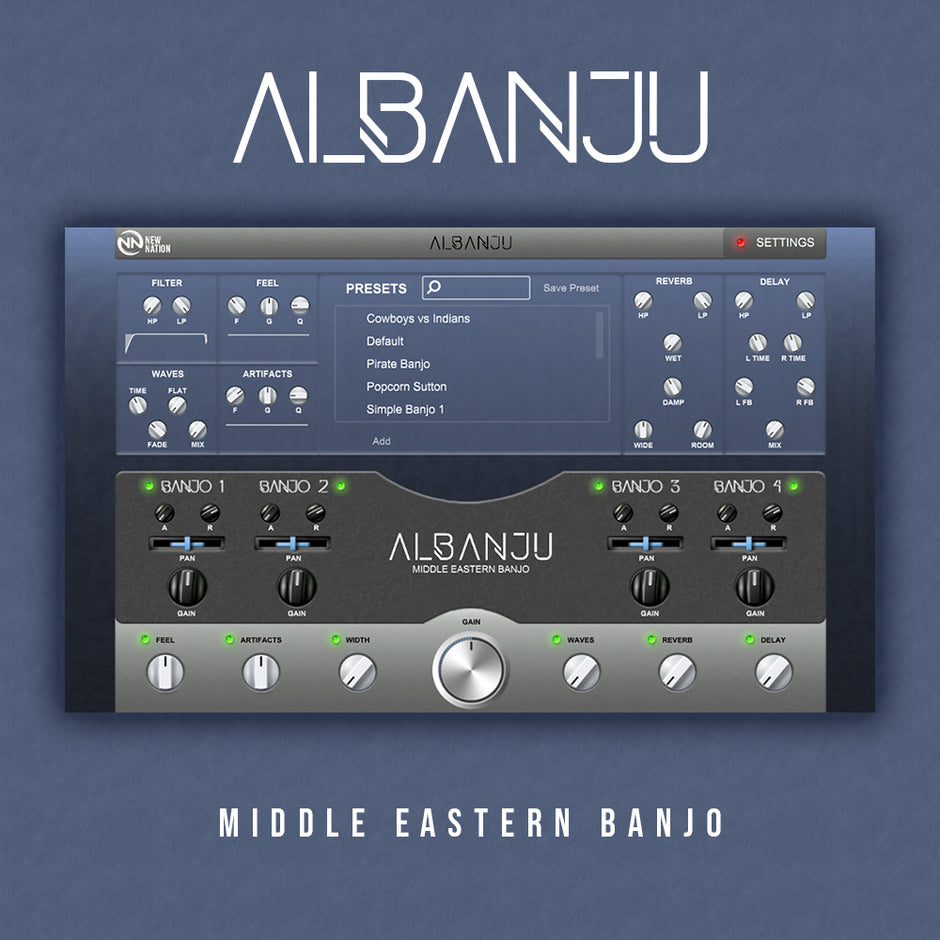 New Nation Albanju Middle Eastern Banjo Plugin
