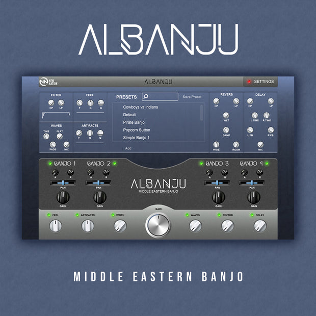 New Nation Albanju Middle Eastern Banjo Plugin