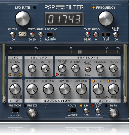 PSP stompFilter Plugin