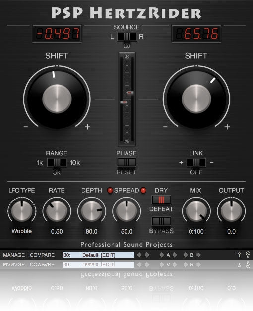 PSP HertzRider2 Frequency Shifter Plugin