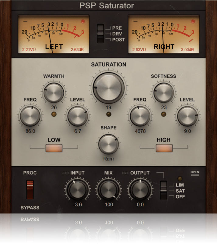 PSP Saturator Pristine Analog Saturation Plugin