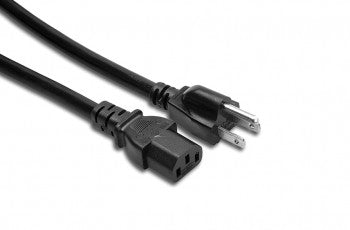 Hosa PWC-401.5 Power Cord, IEC C13 to NEMA 5-15P, 1.5 ft