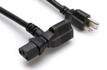 Hosa PWD-401 Multi-Head Power Cord - 1ft