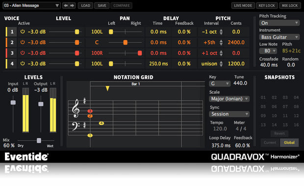 Eventide Quadravox Harmonizer Plugin