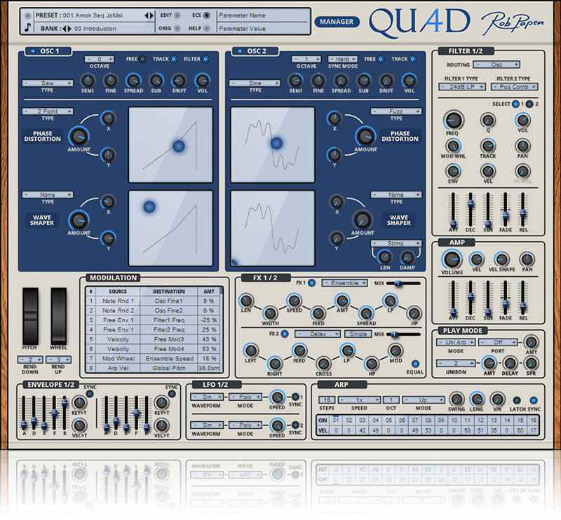 Rob Papen Quad Synthesizer Plugin