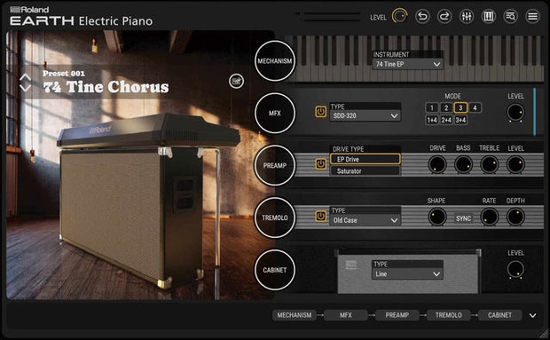 Roland EARTH Electric Piano Lifetime Key