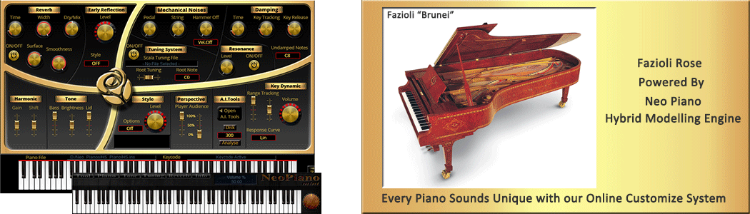 Sound Magic Fazioli Rose