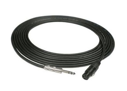 Hosa CXS-010F Mic Cable: XLR (F) to 1/4" TRS (M) 10 ft.
