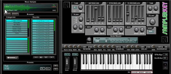 NTS Audio Labs Samplerkey Wavetable Sampler