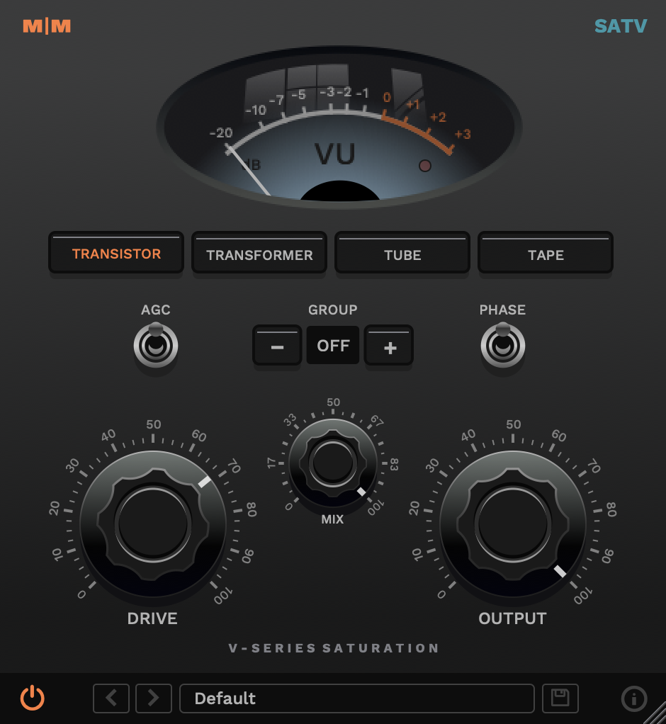 Mellowmuse - SATV Saturation Plugin