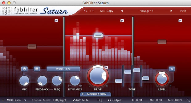 FabFilter Saturn 2 Saturation/Distortion Plugin