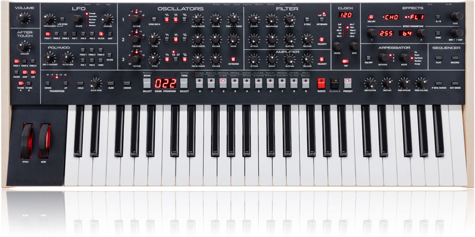 Sequential Trigon-6 Analog Poly Synth Keyboard