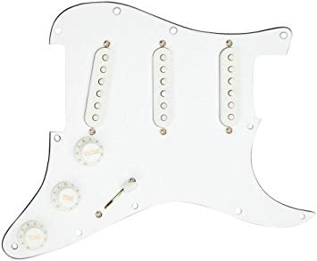 Seymour Duncan STK-S10PGD YJM FURY Pickguard Assembly White