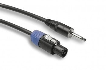 Hosa SKT-450Q Pro Speaker Cable, REAN Loudspeaker to 1/4 in TS, 50 ft