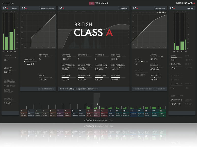 Softube British Class A Plugin for Native or Console 1