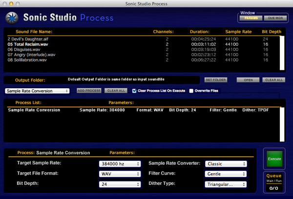 Sonic Sound Process Sample Rate Converter