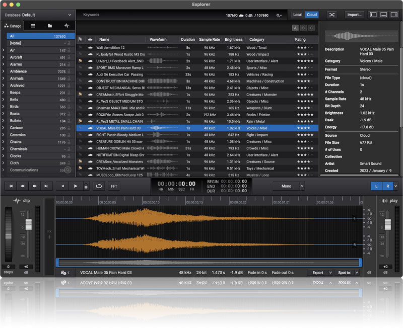 Sound Particles Explorer SFX Cloud 1 Year Subscription