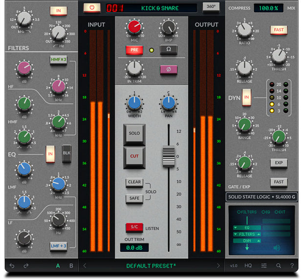 SSL 4K G Channel Strip