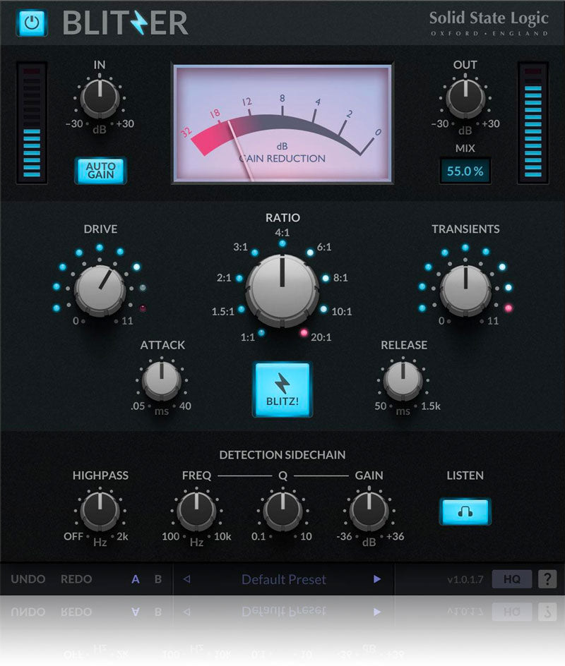 SSL Blitzer Analogue Attitude Compressor Plugin