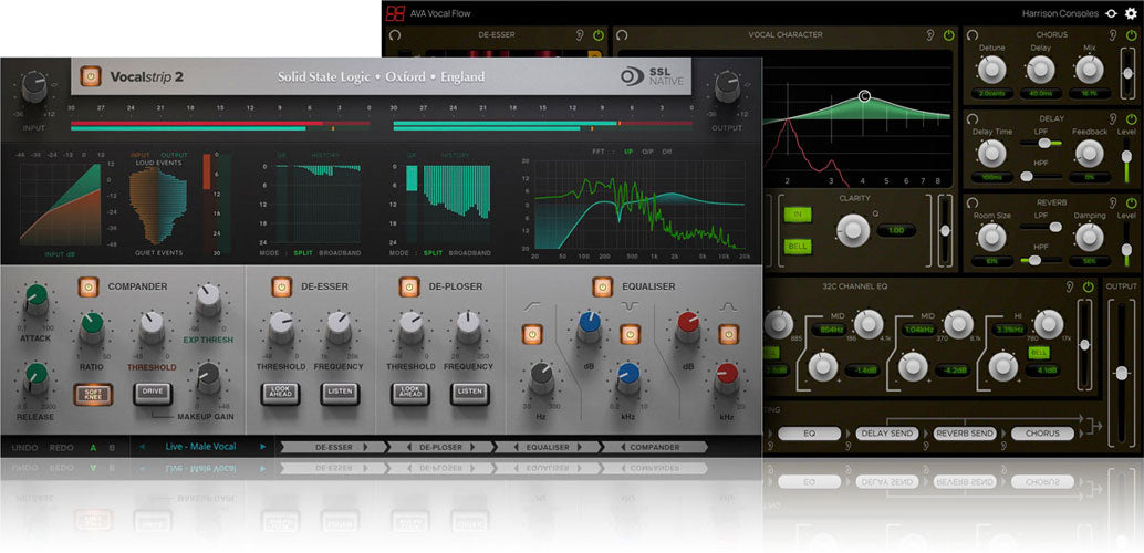 SSL Native Vocalstrip 2 + Harrison Vocal Flow Bundle