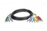 Hosa STP-803 Insert Snake, 1/4 in TRS to Dual 1/4 in TS, 3 m