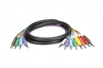Hosa STP-802 Insert Snake, 1/4 in TRS to Dual 1/4 in TS, 2 m