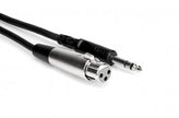 Hosa STX-102F Balanced Interconnect, XLR3F to 1/4 in TRS, 2 ft